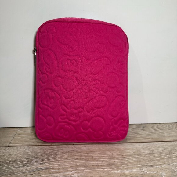 Disney Parks Authentic Original Pink Contemporary Mickey Mouse Tablet IPad Case - Picture 1 of 3